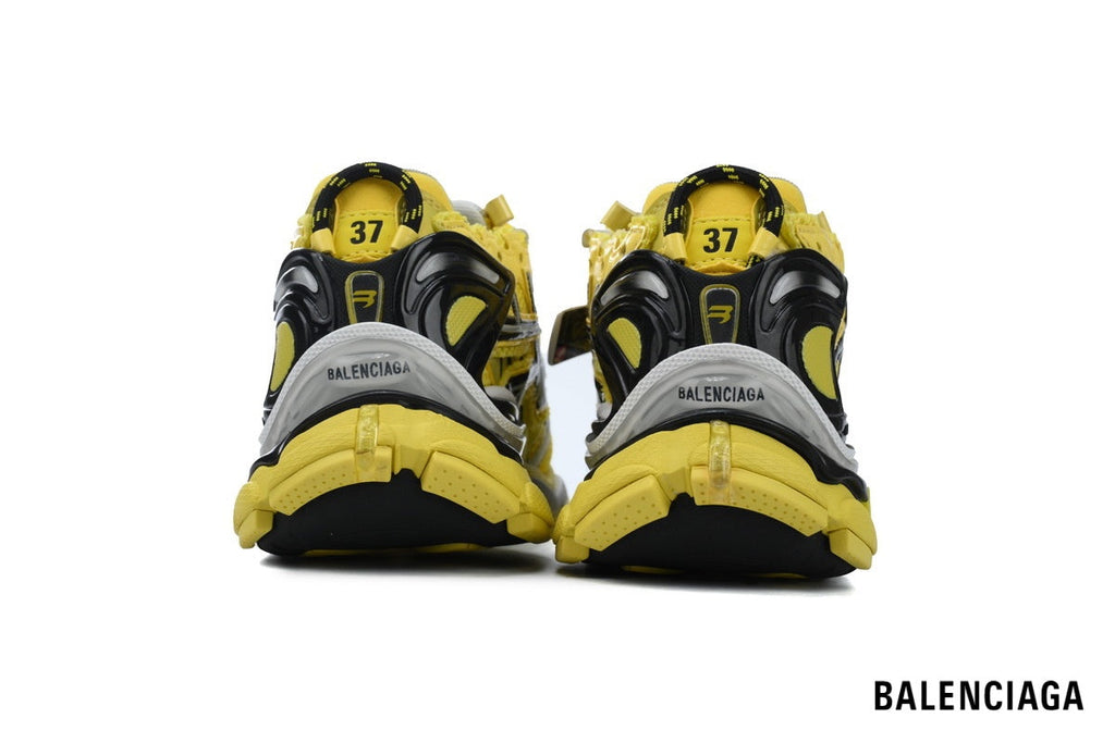 Balenciaga Runner men's shoes  women sneakers – Yellow & Black