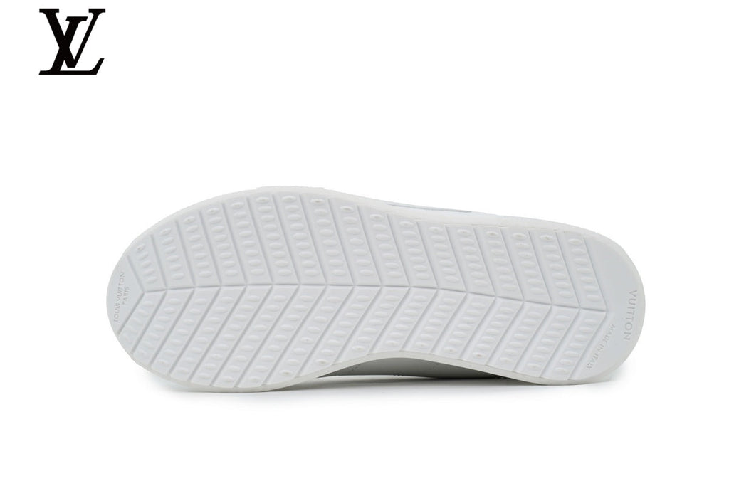 louis vuitton shoes for man  women sneakers White Leather Low-Top Sneakers