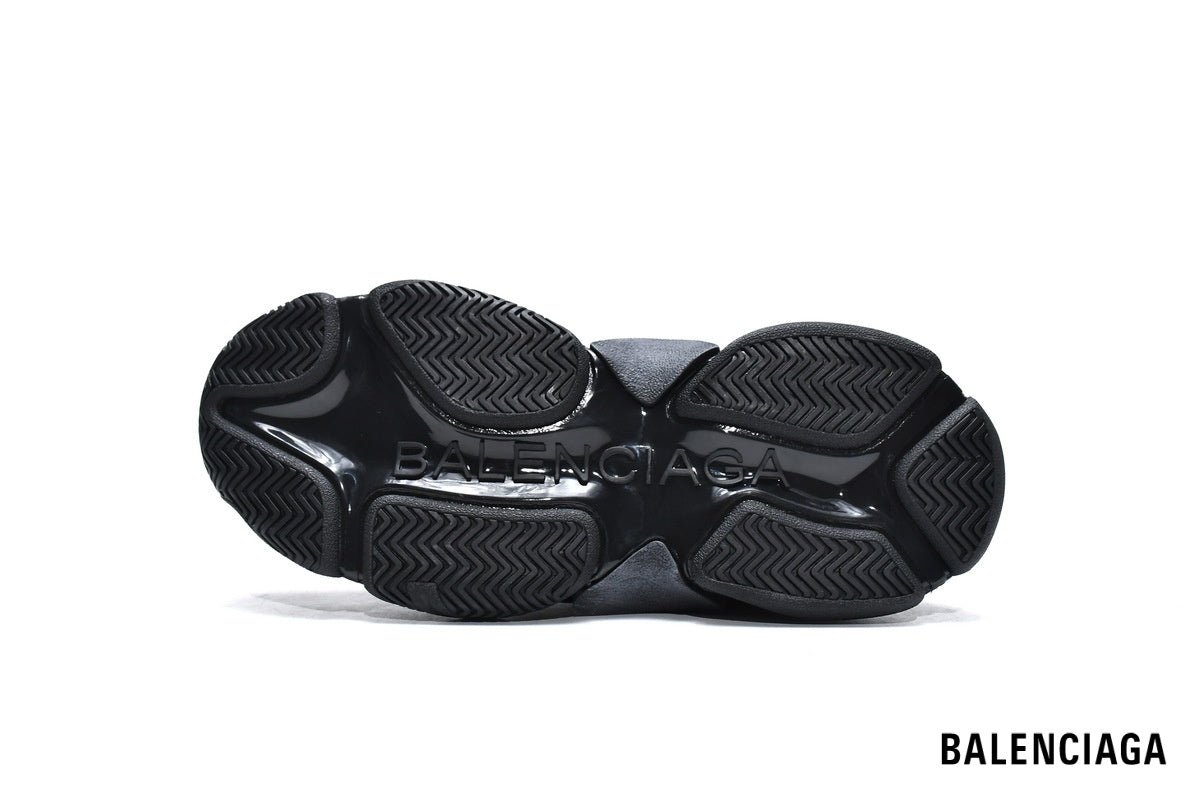 Balenciaga Triple S men's shoes  women sneakers – Triple Black