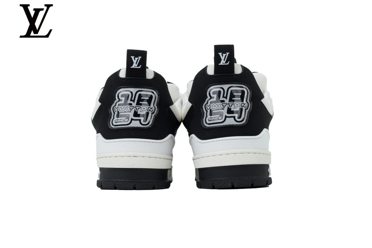 Louis Vuitton  shoes for man  women Skate Sneaker – Black & White