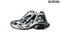 Balenciaga Runner men's shoes  women sneakers – Black & White