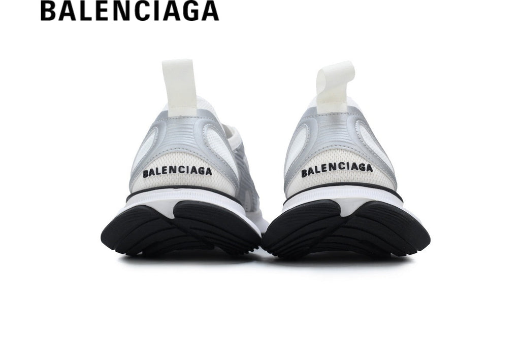 Balenciaga Circuit men's shoes  women sneakers Silver & White