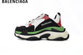 Balenciaga Triple S men's shoes  women sneakers - Black, White, Red & Green