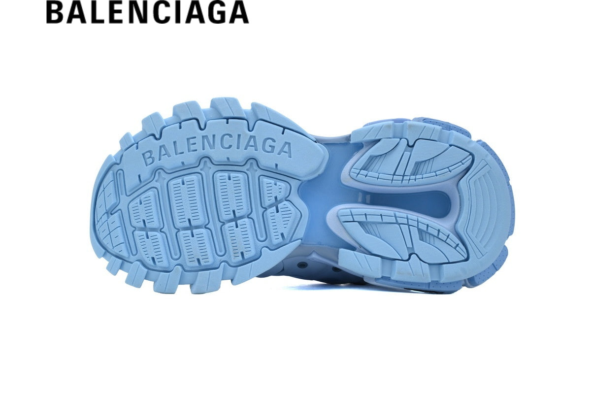 Balenciaga Track men's shoes  women sneakers in Light Blue