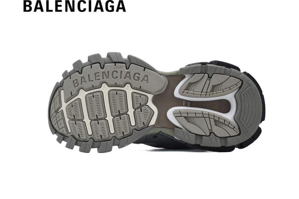 Balenciaga Track men's shoes  women sneakers in Grey and White