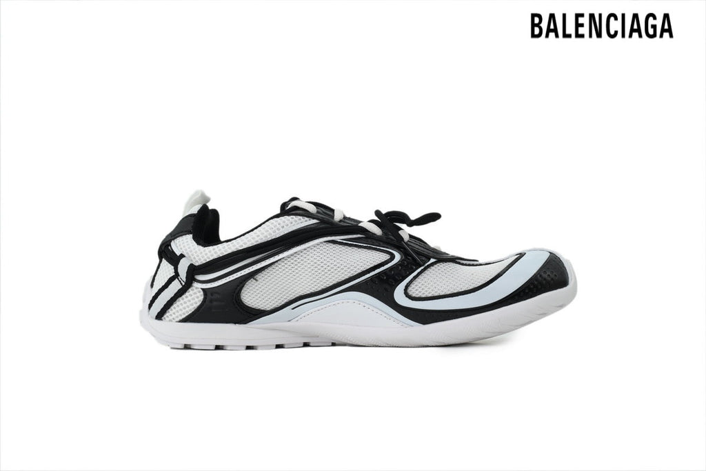 Balenciaga Kicker men's shoes  women sneakers Black White Light Blue