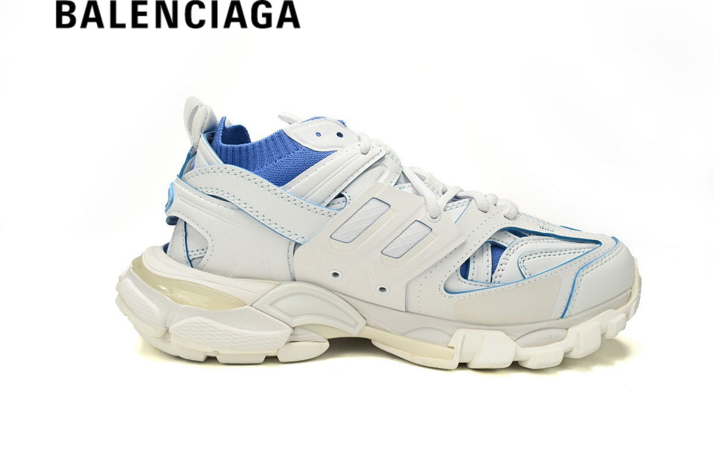 Balenciaga Track men's shoes  women sneakers Sandal White Blue