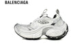 Balenciaga Cargo Sneaker — White Mesh & Grey Distressed Finish