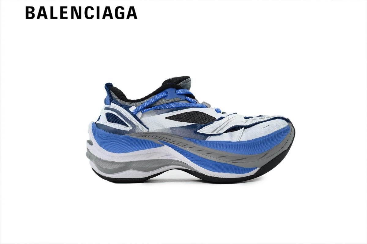 Balenciaga Unlimited men's shoes  women sneakers White Blue