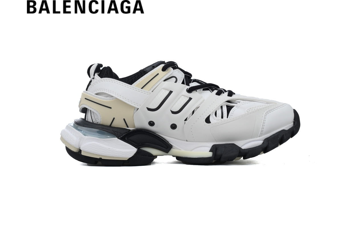 Balenciaga Track men's shoes  women sneakers in White and Black