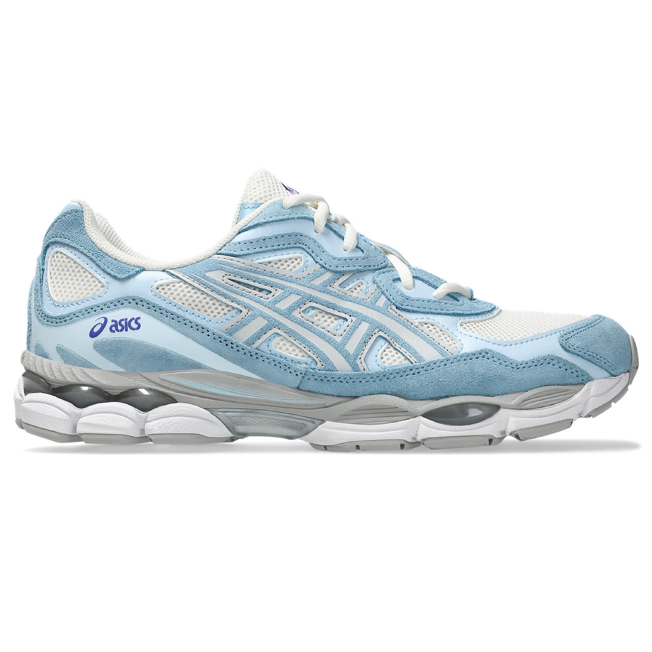 Asics Gel-Nimbus 24 – White/Light Blue Sneaker